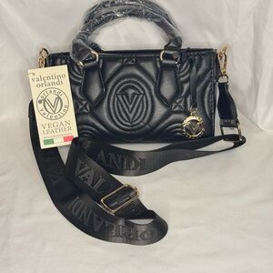 Valentino Orlandi Black Vegan Leather Bag